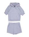 Emporio Armani Toddler Girl Tracksuit Lilac Size 6 Cotton, Polyester In Purple
