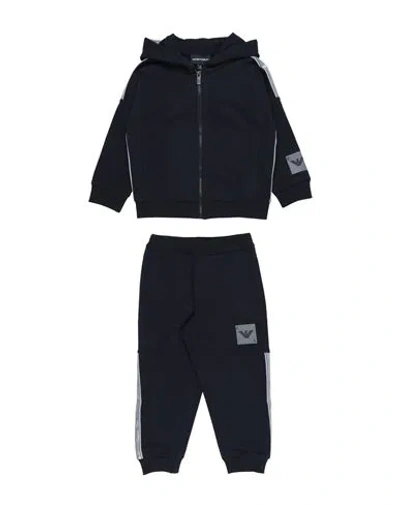 Emporio Armani Babies'  Toddler Girl Tracksuit Midnight Blue Size 5 Cotton, Elastane