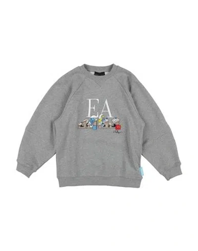 Emporio Armani Babies'  Toddler Sweatshirt Grey Size 6 Cotton, Elastane In Gray