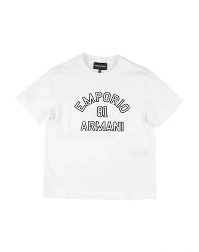 Emporio Armani Babies'  Toddler T-shirt White Size 7 Lyocell, Cotton