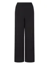 Emporio Armani Asv Double Jersey Trousers With An Elasticated Waist In Black