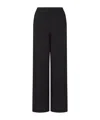 Emporio Armani Asv Double Jersey Trousers With An Elasticated Waist In Black