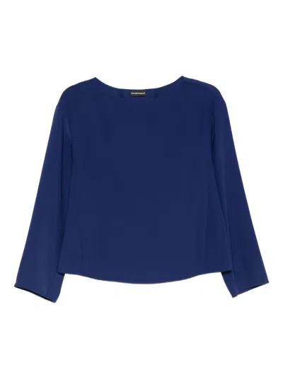 EMPORIO ARMANI TOP BLUE AND GREEN