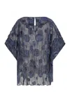 Emporio Armani Sheer Blouse In Black