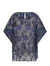 Emporio Armani Sheer Blouse In Black