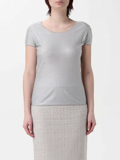 EMPORIO ARMANI TOP EMPORIO ARMANI WOMAN COLOR GREY,422483020