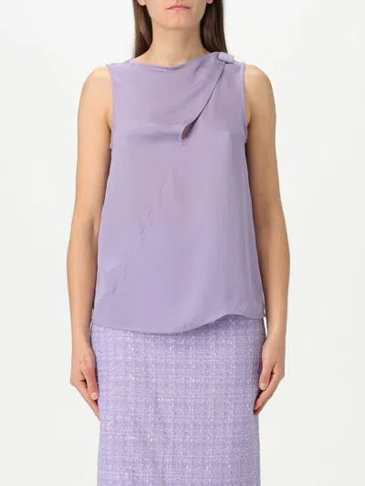 EMPORIO ARMANI TOP EMPORIO ARMANI WOMAN COLOR LILAC,422474038
