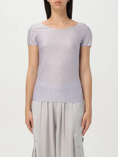 EMPORIO ARMANI TOP EMPORIO ARMANI WOMAN COLOR LILAC,422483038