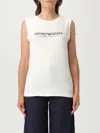 Emporio Armani White Logo Cotton Tank Top