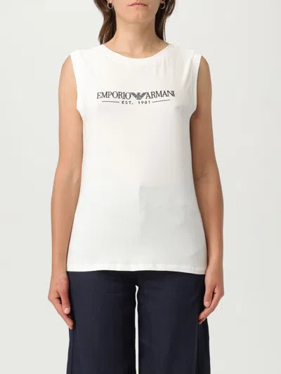 EMPORIO ARMANI T-SHIRT EMPORIO ARMANI WOMAN COLOR WHITE,G80512001