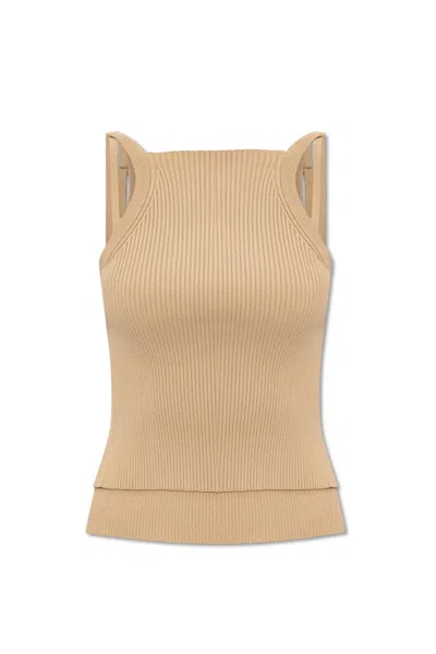 Emporio Armani Top From The Sustainability Collection In Brown
