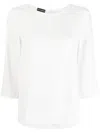 Emporio Armani Crewneck Blouse In White