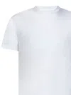 Emporio Armani Slim Fit Stretch Short Sleeve Logo Crewneck Tee In White