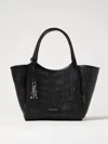 Emporio Armani Ven Faux Leather Shopping Bag In Black