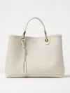 Emporio Armani Double Handle Shoulder Bag In Natural