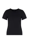 Emporio Armani Cotton Logo Graphic Print T-shirt In Black