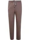 Emporio Armani Track Detail Sweatpants Back Pocket In Brown