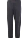 Emporio Armani Man Pants Black Size Xs Modal, Wool In Blue