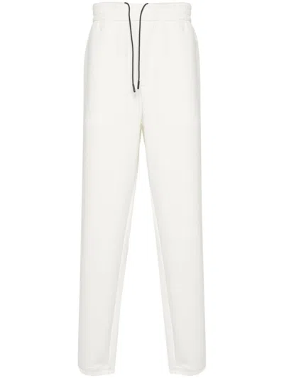 Emporio Armani Appliqué-logo Track Trousers In White