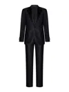 EMPORIO ARMANI BLACK WOOL TUXEDO SUIT