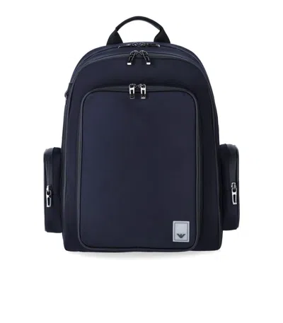 Emporio Armani Travel Essential Navy Blue Backpack