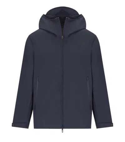 Emporio Armani Travel Essential Navy Blue Hooded Jacket