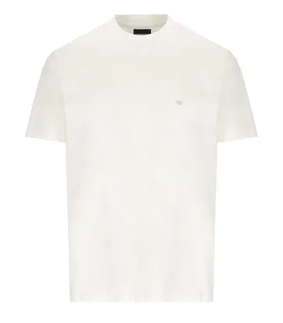 Emporio Armani Cotton Logo T-shirt In White