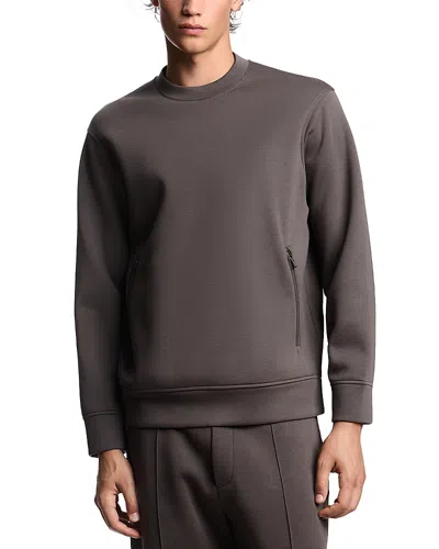 Emporio Armani Travel Essentials Crewneck Sweatshirt In Brown