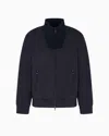 Emporio Armani Travel Essentials Full-zip Sweatshirt In Double Jersey In Black