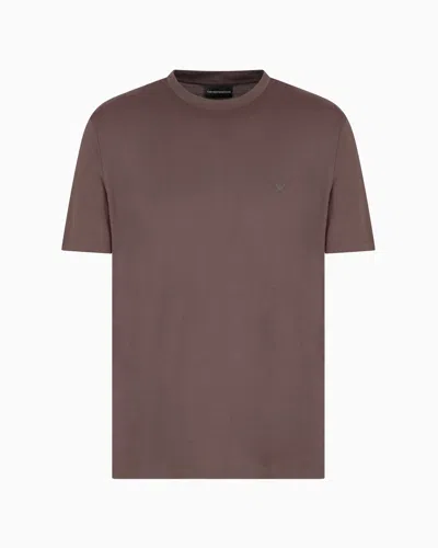 Emporio Armani Travel Essentials Jersey T-shirt In Beige