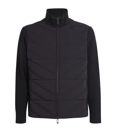 Emporio Armani Travel Essentials Padded Jacket In Blue