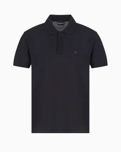 EMPORIO ARMANI TRAVEL ESSENTIALS PIQUÉ POLO SHIRT
