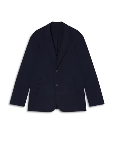 Emporio Armani Travel Essentials Stretch Blazer In Blue