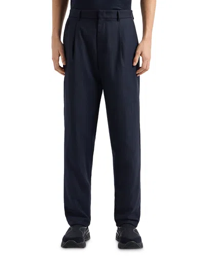 Emporio Armani Travel Essentials Trousers In Blue