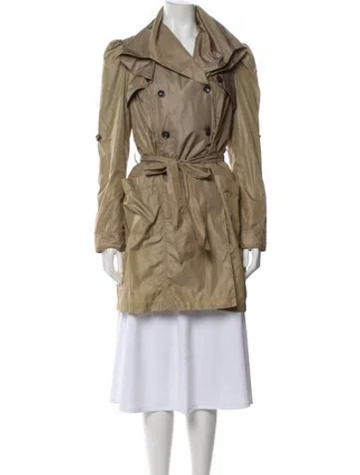 Pre-owned Emporio Armani Trench Coat In Neutral