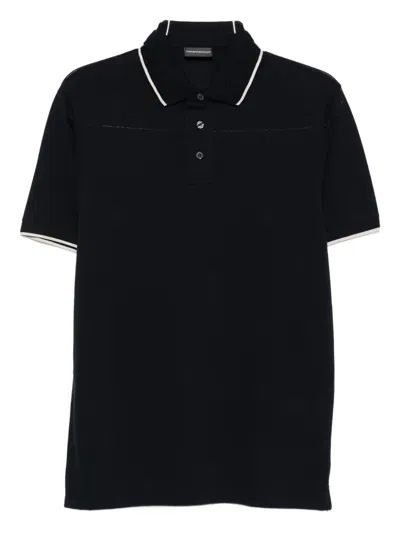 EMPORIO ARMANI TRIM-COLLAR POLO SHIRT