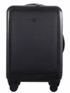 Emporio Armani Trolley Saffiano Telescopic Handle In Black