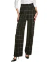 Emporio Armani Tweed Straight-leg Trousers In Black