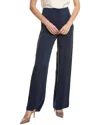 Emporio Armani Palazzo Trousers In Blue
