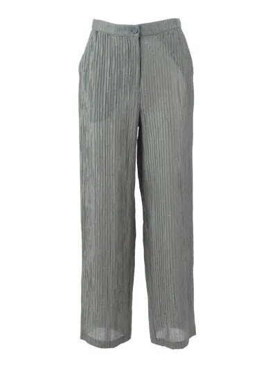 Emporio Armani Trouser In Green