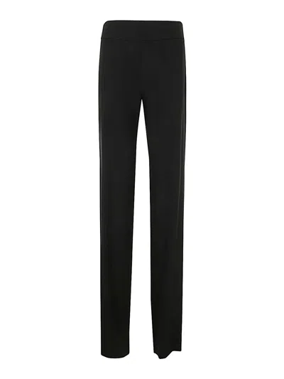 Emporio Armani Straight-leg Tailored Trousers In Negro