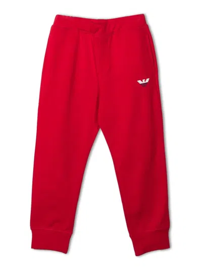 Emporio Armani Kids' Trouser In Red