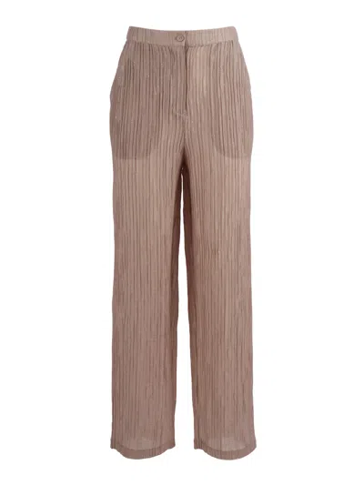 Emporio Armani Trouser In Brown
