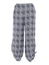 Emporio Armani Patterned-jacquard Trousers In White