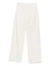 Emporio Armani Straight-leg Trousers In White