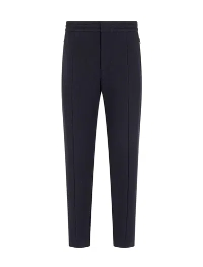 Emporio Armani Trousers In 0920 Blu Navy Ea