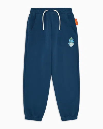 Emporio Armani Kids' Trousers In Blue