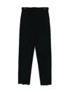 Emporio Armani Wool Trousers In Textured Fabric