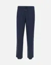 Emporio Armani Linen Viscose Blend Jogger Trousers