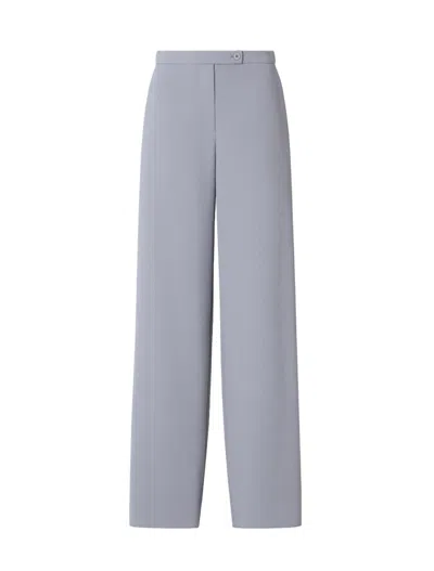 Emporio Armani Flare Leg Trousers In Blue